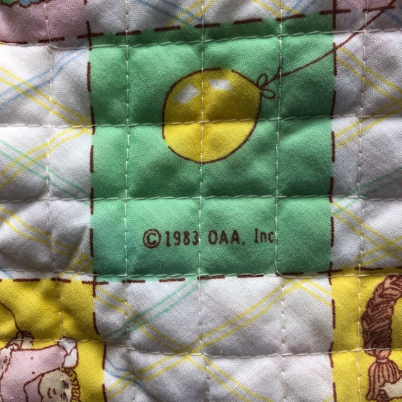 Vintage Cabbage Patch sleeping Bag 1980s doll size bedding blanket - Picture 3 of 12